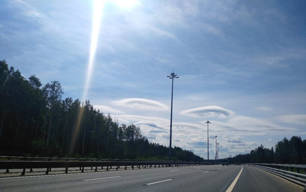 Облака-НЛО над Петербургом 17 июня 2019 год