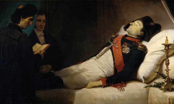«Наполеон на смертном одре, за час до того, как его похоронили», Жан-Батист Мозаис
